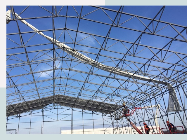 Шатровые ангары от 612 руб. в Глазове и Удмуртская Республике