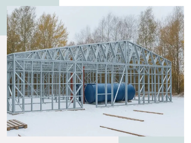 Металлические ангары в Глазове