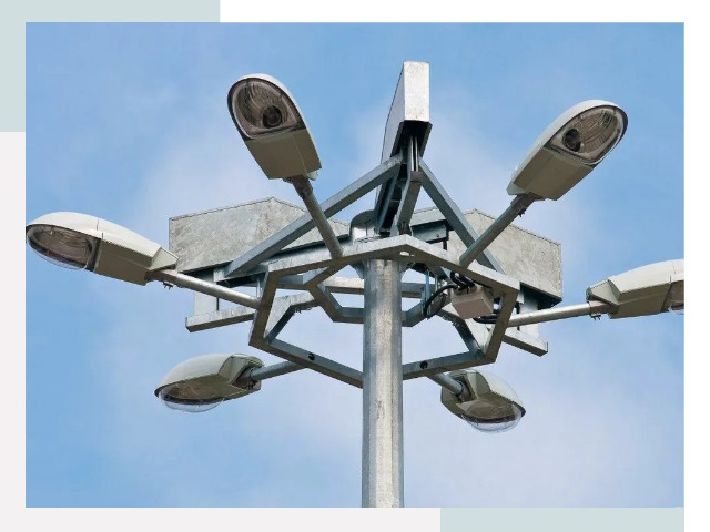 Монтаж осветительных мачт в Глазове