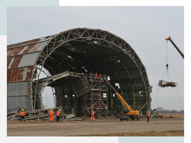 Демонтаж ангаров в Глазове