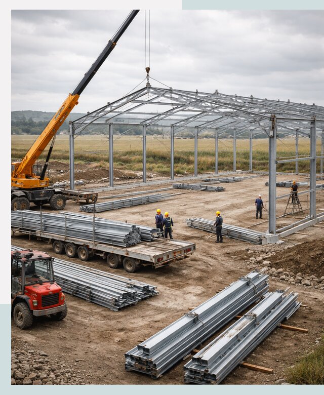 Строительство ангаров для сельхозтехники в Глазове под ключ