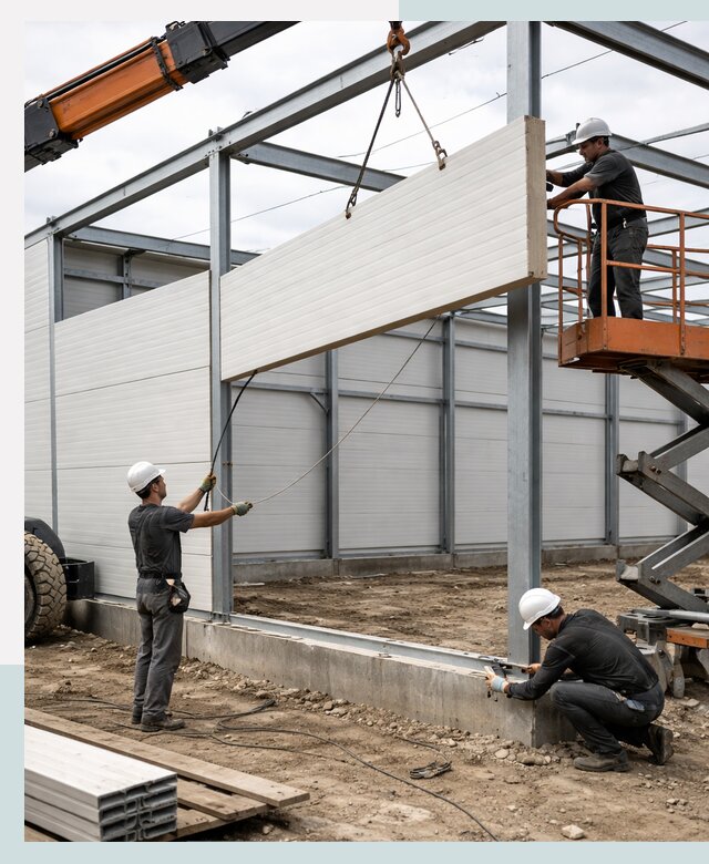 Строительство складов из сэндвич панелей в Глазове под ключ